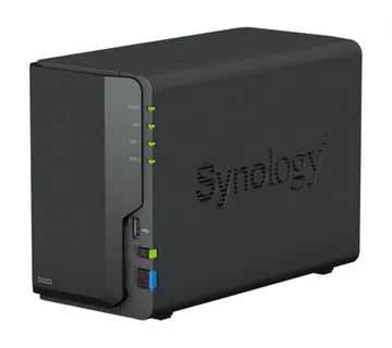 Synology DS223 DiskStation 2-bay NAS server, 2.5"/3.5" HDD/SSD podrška, Hot Swappable HDD, Wake on LAN/WAN, 2GB, 1×1GbE - Umag