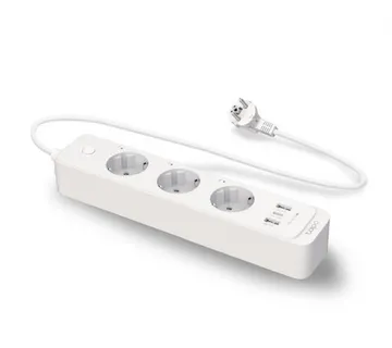 TP-Link Tapo P300 WiFi Smart multi utičnica, 3×strujna utičnica, 2×USB-A, 1×USB-C, QC3.0 18W punjač, Tapo app, Wi-Fi kontrola - Umag