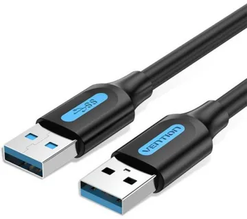 Vention USB 3.0 A Male to A Male Cable 1m, Black - Umag