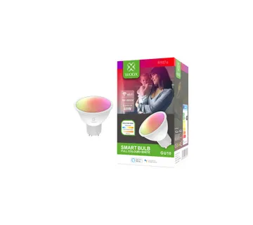 WOOX WiFi Smart LED Spot RGB+CCT žarulja GU10, 5.5W, 400lm, 2700-6500K, WooxHome app, glasovna kontrola - Alexa &amp; Google Assi - Umag