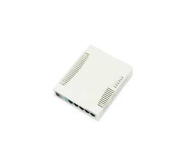 Mikrotik Cloud Smart Switch CSS106-5G-1S (RB260GS) 5-port Gigabit smart preklopnik sa SFP cage, SwOS, plastično kućište, PSU - Umag