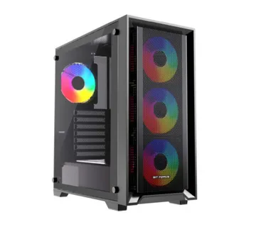 Bit Force VOLTRON ARGB-4 Gaming Midi Tower ATX kućište bez napajanja, crno - Umag