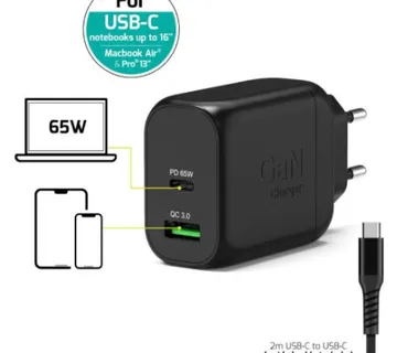 Port zidni punjač 65W type C GaN2 + USB-C kabel 2m - Umag