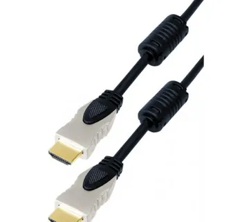 Transmedia HDMI cable metal plugs gold contacts, 1m, black - Umag