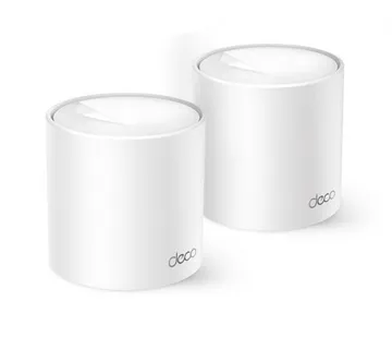 TP-Link AX1500 Deco X10 (2-pack) Mesh Wi-Fi 6 Dual-Band, 300 Mbps/1201 Mbps (2,4GHz/5GHz) 2×Gigabit port, Deco App - Umag