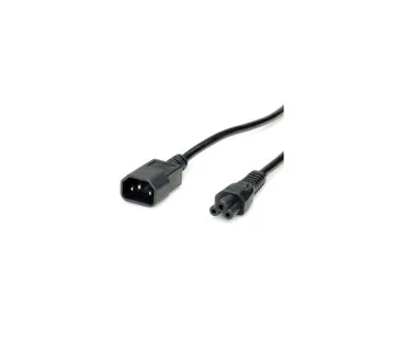 Roline VALUE naponski kabel, IEC320 C14-C5, M/F, 1.8m, crni - Umag