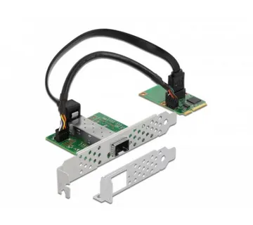 DeLOCK MiniPCIe I/O PCIe LAN 1xSFP i210, LAN-Adapter - Umag