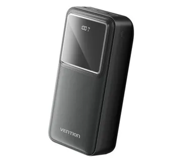 Vention 30000mAh Power Bank (Micro-USB USB-C USB-A USB-A) 22.5W Black LED Display Type - Umag