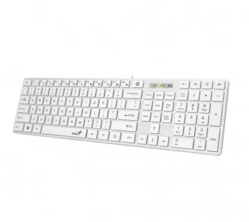 Genius SlimStar 126, tipkovnica, USB, bijela - Umag