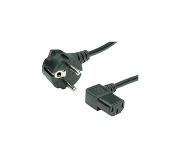 Roline naponski kabel, kutni IEC320 C13, 1.8m, crni - Umag