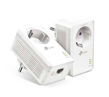TP-Link AV1000 Powerline Gigabit mrežni adapter, 1000Mbps, dodatna strujna utičnica, HomePlug AV2 (duplo pakiranje) - Umag