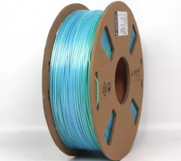 Gembird Filament, PLA Silk Rainbow, blue green, 1.75 mm, 1 kg - Umag