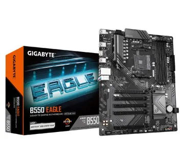 Gigabyte MB B550 Eagle, S.AM4, 4xDDR4/3200, PCIe 4.0, G-LAN, HDMI, USB-C, mATX - Umag