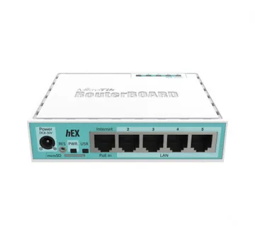 Mikrotik RB750Gr3, hEX, Dual Core 880MHz MHz CPU, 256MB RAM, 5×Gigabit LAN, USB, RouterOS L4, plastično kućište, PSU - Umag