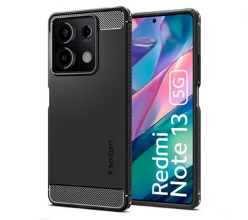 Spigen Rugged Armor, matte black - Xiaomi Redmi Note 13 5G - Umag
