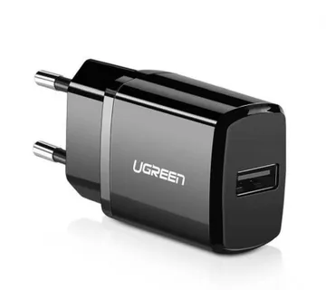 UGREEN zidni punjač 10.5W, 5V/2.1A, USB-A, crni - Umag