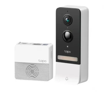 TP-Link Tapo Smart bežično zvono za vrata s video kamerom 2560×1920px, 2K 5MP, 160° dijagonalno, dvosmjerni audio, IR LED, de - Umag
