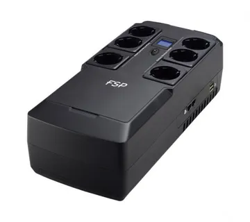 Fortron Source UPS NanoFit 800VA/480W, Offline, 2×USB, 6×Schuko, RJ45, 1×5Ah - Umag