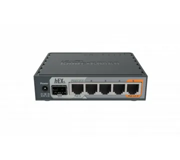 MikroTik (RB760iGS) five Gigabit port Ethernet Router with 1x SFP - Umag