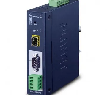Planet Industrial 1-port RS232 422 485 Modbus Gateway with 1-Port 100BASE-FX SFP - Umag