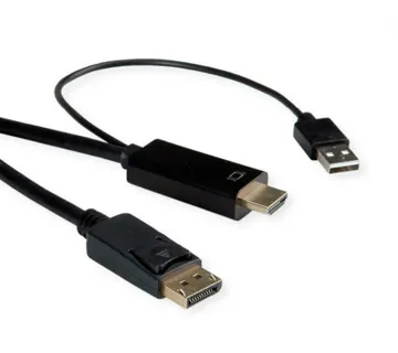 Roline UHDTV - DisplayPort kabel, M/M, 2.0m, crni - Umag