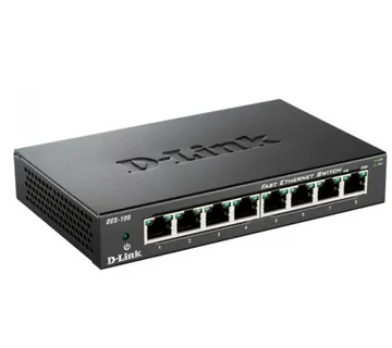 D-Link switch neupravljivi,DES-108/E (metalno kućište) - cover