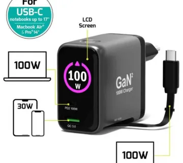 Port zidni punjač 100W type C,GaN2+USB-C kabel 2m - Umag