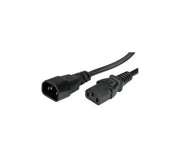 Roline naponski kabel PC-Monitor, IEC320 C14-C13 10A, M/F, 3.0m, crni - Umag