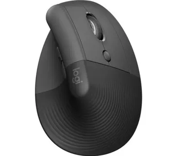 Logitech Lift Vertical Ergonomic Wireless Mouse for Business, right, Black - Umag