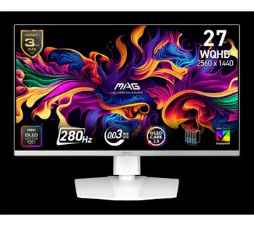 MSI MAG 272QPW QD-OLED X28 Gaming Monitor, 26.5", QD-OLED, 280Hz, QHD (2560x1440), 0.03ms, 1000 Nits - Umag