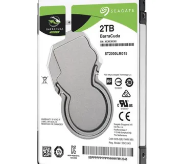Seagate 2 TB 2,5" HDD, Barracuda, 5400 RPM, 128MB, 7mm - Umag