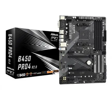ASROCK B450 PRO4 R2.0 AM4 DDR4 4xSATA - Umag