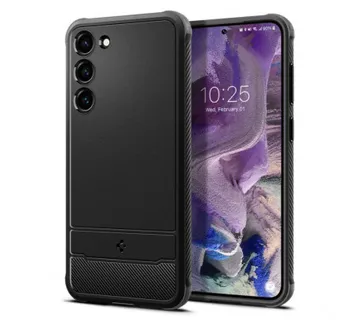Spigen Rugged Armor, zaštitna maska za telefon, crna - Samsung Galaxy S23 (ACS05711) - Umag