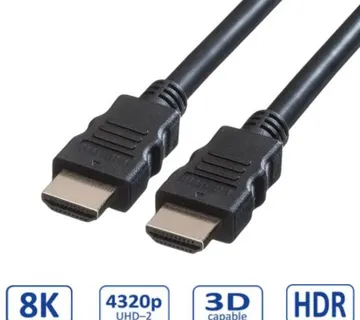 Roline VALUE Ultra HD 8K HDMI v2.1 kabel sa mrežom, M/M, crni, 5.0m - Umag