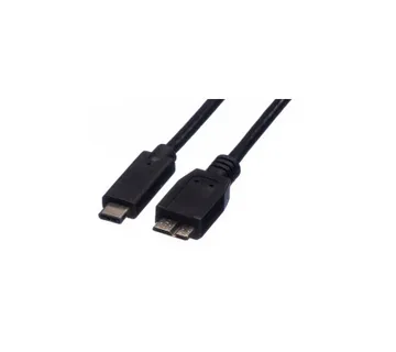 Roline USB3.1 kabel TIP C-microB M/M, 0.5m, crni - Umag