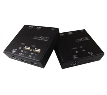 Roline VALUE KVM Extender over Cat.5e/6, HDMI, 4×USB, max. 60m - Umag