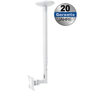 Transmedia Height-adjustable suspension bracket for LCD 25-76cm, White - Umag