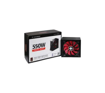 Xilence 550W Gaming, ATX 2.4 80+ BRONZE, aktivan PFC, 2×PCIe, 6×SATA, 20+4-pina, 120mm ventilator, crno - Umag