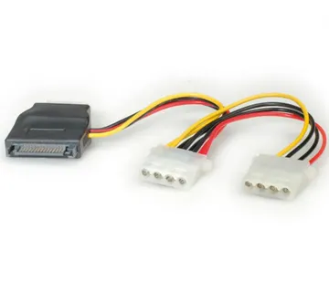 Roline interni Y-naponski kabel, SATA - 3×4-pin, 0.2m - Umag