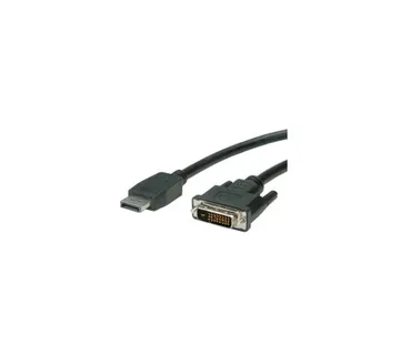 Roline VALUE DisplayPort kabel, DP - DVI-D (24+1), M/M, 2.0m, crni - Umag