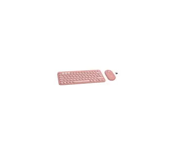 LOGITECH Pebble 2 Bluetooth Keyboard Combo - TONAL ROSE - US INT'L - Umag