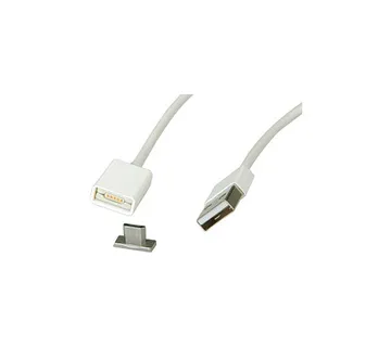 Roline USB2.0 magnetski kabel TIP A(M) na Micro B(M), 1.0m, bijeli - Umag