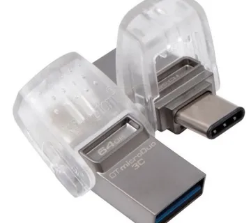 Kingston 64GB DataTraveler microDuo 3C 200MB/s dual USB-A + USB-C EAN: 740617328219 - Umag