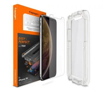 Spigen Glas.tR EZ Fit, zaštitno staklo za telefon - iPhone XR - Umag