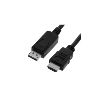 Roline VALUE DisplayPort kabel v1.1, DP - HDMI (HDTV), M/M, 1.0m, crni - Umag