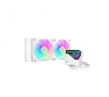 AIO Liquid Cooler DeepCool LT240 WH ARGB, 240mm, RGB - Umag
