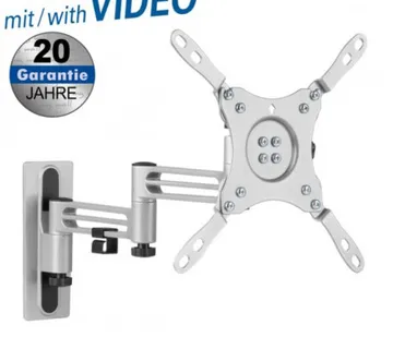 Transmedia TV wall mount for motorhomes caravans, 13"-43", 386mm - Umag