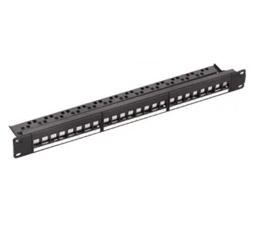 NaviaTec 24 Port Blank Patch Panel, 1U - Umag