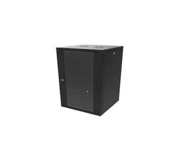 Canovate 18U 600x600x898 SINGLE zidni ormar s bočnim stranama koje se mogu otvoriti izvana, crni (WS3O-9-1866F) - Umag