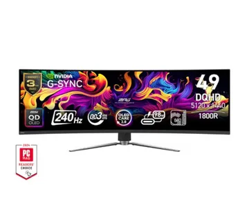 Monitor MSI MPG 491CQPX QD-OLED 49" / DQHD / 240Hz / 0.03 ms (GTG) (black) - height adjustable - Umag